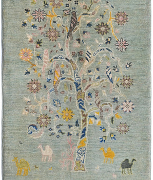 Floral No. 65430 Modern Carpets Handmade carpet