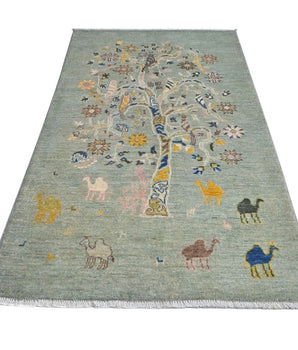 Floral No. 65430 Modern Carpets Handmade carpet