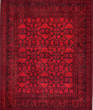 Afghan-Fine Handmade Carpet No. 65469