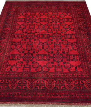 Afghan-Fine Handmade Carpet No. 65469
