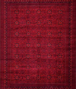 Afghan-Fine Handmade Carpet No. 65472