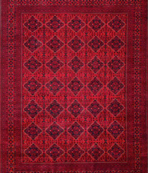 Afghan-Fine Handmade Carpet No. 65473