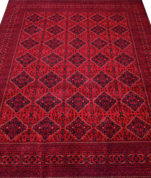 Afghan-Fine Handmade Carpet No. 65473