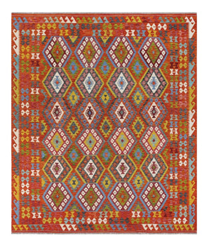 Kelim Chobi woven  carpet Handmade Carpet Nr. 65582