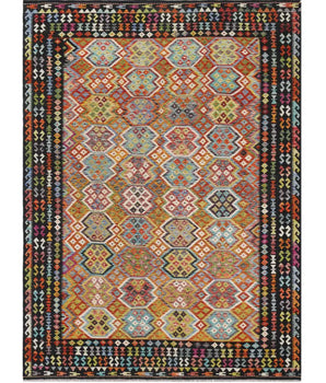 Kelim Chobi woven  carpet Handmade Carpet Nr. 65583