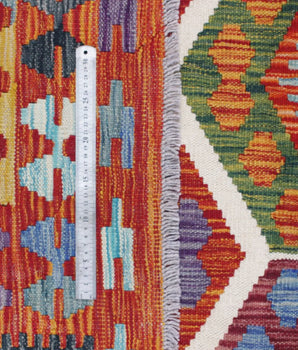 Kelim Chobi woven  carpet Handmade Carpet Nr. 65592