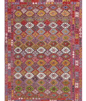 Kelim Chobi woven  carpet Handmade Carpet Nr. 65598