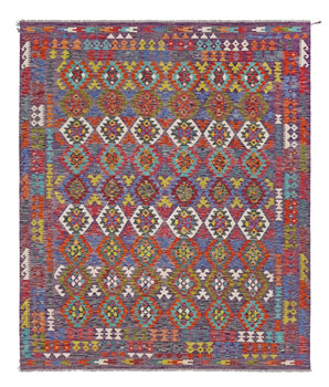 Kelim Chobi woven  carpet Handmade Carpet Nr. 65599