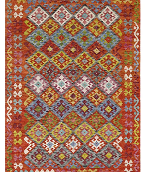 Kelim Chobi woven  carpet Handmade Carpet Nr. 65626