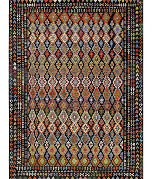 Kelim Chobi woven  carpet Handmade Carpet Nr. 65686